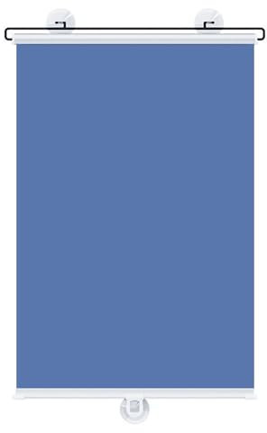Verdunkelungsrollo mit Saugnäpfen Kein Bohrer Rollos Jalousie Vorübergehend Rollo Tragbar Abdeckung Vorhang für Zimmer Auto Thermisch isoliert(Blue,W120X150CM)