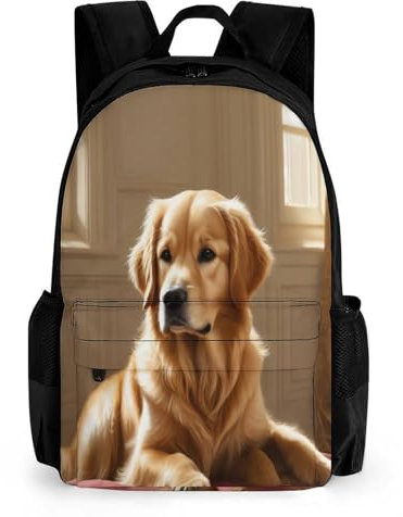 TNFHSOFT Golden Retriever Hund 3D Drucken Flanell Fleecedecke Decke Hund Microfaser Kuscheldecke Decke Kinder Erwachsene Wohndecke Für Bett & Sofa Reisedecke 42x30.5cm Inches