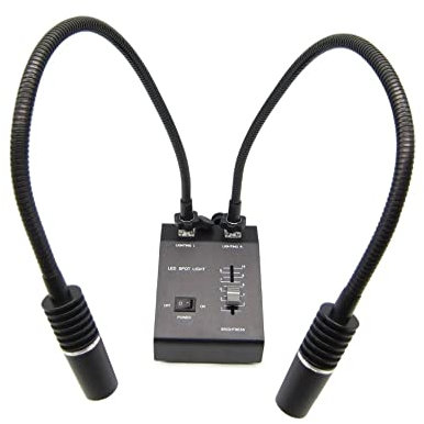 Zubehör für Labormikroskope LED-6-Watt-Dual-Schwanenhalsbeleuchtung, passend for Stereomikroskope