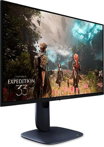 Alienware 27 Gaming Monitor - AW2725Q, 4K UHD (3840x2160), 240Hz, QD OLED, 0.03ms, NVIDIA G-SYNC Compatible, AMD FreeSync Premium Pro, HDR True Black 400, Dolby Vision, USB-C, 3 Year Warranty