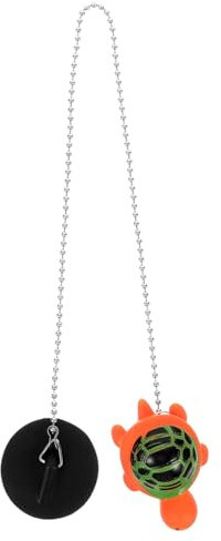 NUOBESTY Tappo Per Vasca in Gomma Tappo Per Scarico Vasca Da Bagno Impedisce Intasamenti Catena Facile Installazione e Rimozione