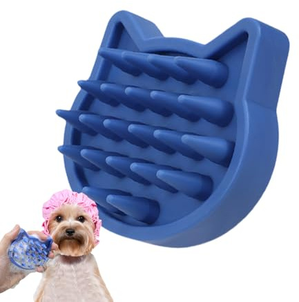 Ranley Hundebürste, Massagebürste für Hunde – Zubehör für das Baden von Hunden und Katzen mit ergonomischem Griff für mittelgroße und kleine Welpen