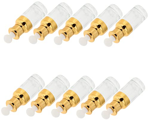 Hemobllo Lot De 10 Bouteilles En Verre Transparent 50ml Compte-gouttes Hermétiques Pour Huiles Essentielles, Usage Cosmétique Et Voyage, Flacons Rechargeables Pratiques En Verre