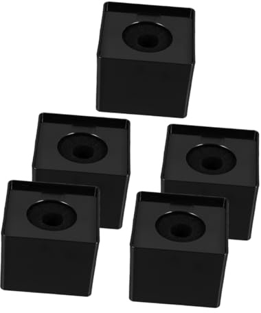 HIAKDOFT 5pcs Square Microphone Logo Mic Flags for Interview Broadcasting Hosting Lightweight Cube Table Mic Stand Microphone Flag Station