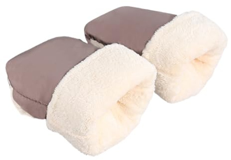 Stroller Gloves - Thick Windproof Warmmuffs for Winter, Hand Warmer Mittens with Pram Handlebar, Soft Material, Cold Weather Protection, Outdoor Parent Gear, Baby Travel Accessory 7.87x11.81 inch