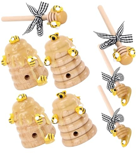 POPETPOP Lovely Beehive Craft Decor Honeycomb and Bee Ornaments for Spring Celebrations Kitchen Decor Bee Theme Party Decorations