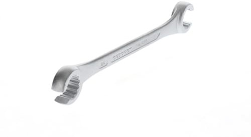GEDORE Chiave Poligonale Doppia Aperta, 22 e 24 mm, Inclinata di 15°, Dodecagonale, Profilo UD, Chiave a Cricchetto, 400 22 x 24
