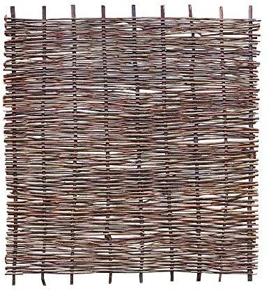 Weidenprofi Sichtschutz, Haselnusszaun Modell Stabil, Flechtzaun aus Hasel, Größe (BxH): 180 x 180 cm