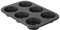 Zenker Stampo Muffin/Cup Cake a 6 Impronte Ø7cm, Black Metallic, Rivestimento Antiaderente (Colore: Nero), quantità: 1 Pezzo