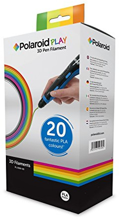 Polaroid 3D 3D-FP-PL-2500-00 technisches Zeichnen, plastic Filament Packungen in 20 fantastischen Farben, 20 x 15 g, 5 M