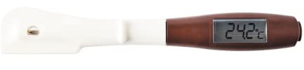 Mastrad m°chocolate 2in1 Küchenthermometer Spatel / Spitz - Dessertthermometer mit abnehmbarer und flexibler Silikonspitze - exakt messbarer Temperaturbereich von -50 bis 250° C