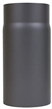 LANZZAS Tubo de chimenea de 250 mm de extensión, diámetro de 120 mm, color gris