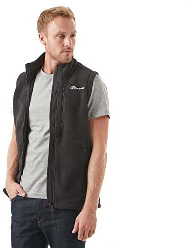 Berghaus Men's Prism Polartec Interactive Fleece Gilet | Added Warmth | Smart Fit | Durable Design Gilet, Black/Black, XXXL