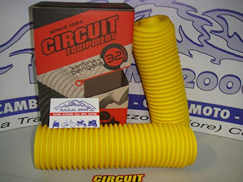 COPPIA SOFFIETTI FORCELLA GIALLI 32 DENTI 39/54 DOMINATOR 600 650 TRANSALP 600 650 XT 600 660