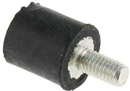 RS PRO Gummi Vibrationsdämpfer, Außen-/Innengewinde Puffer M3, Ø 8mm x 8mm, 60 Shore A, Packung a 8 Stück
