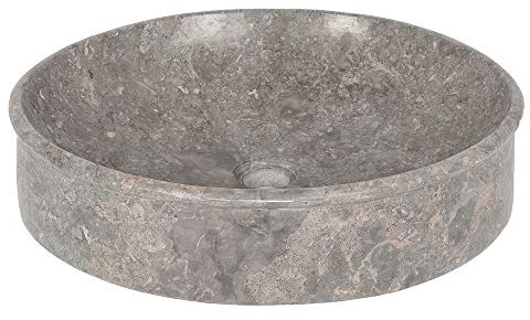 Marmor Waschbecken MARMER-oval Grau Aufsatzwaschbecken Waschschale Waschtisch