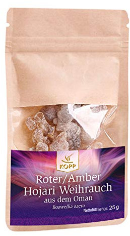 Roter/Amber Hojari Weihrauch aus dem Oman | 25 g | fruchtig und zitronig