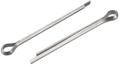 sourcing map 30Stk. Geteilter Splint 1x20mm 304 Edelstahl Klippverschluss für Kfz silberton