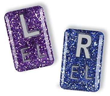 Dinikally Personalisierte Benutzerdefinierte Glitzer-Röntgenmarker, 2 PACK