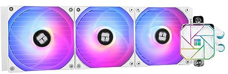 Thermalright Aqua Elite 360 White V3 Water Cooling CPU Cooler 3 PWM ARGB Fans with S-FDB Bearings,Efficient PWM Controlled Pump,for AMD/AM4/AM5, Intel LGA1150/1151/1200/2011/1700, (AE360 White V3)