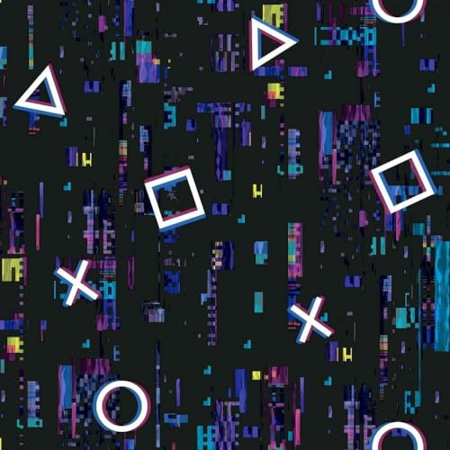 WALLPAPER EMPIRE Video Game Glitch Effect PS Kids Bedroom Wallpaper Fun Design Games Console Gamer Wallpaper