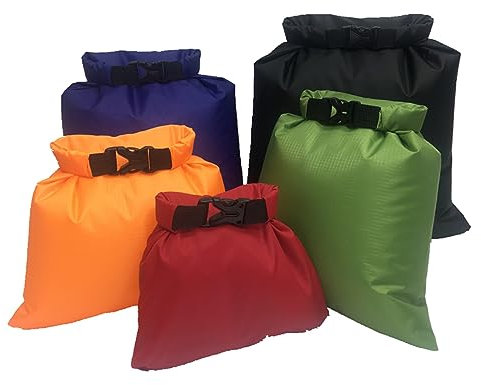 Kisangel 5stücke Multifunktionale wasserdichte Aufbewahrungstaschen Teiliges Für Reisen Camping Bootfahren Reißfester Packsack Für Outdoor-aktivitäten Verschiedenen