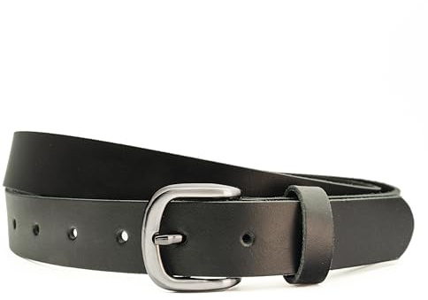 3cm Damen & Herrn Belt Gürtel echte voll Leder, Jeans Ledergürtel mitallschnalle RDS-02