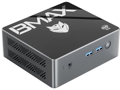 BMAX Mini Pc N97 (up to 3.6GHz)｜16GB DDR4 512GB ROM Win-11 Pro｜B4Pro 4K UHD Mini Ordenador｜HDMI×2,BT4.2,4X USB,RJ45｜Dual HDMI Display ｜Mini Computer Micro PC para Negocios