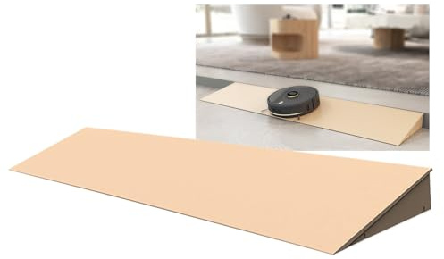 LYUCAYHQ 1 Bis 6 Cm Hohe Rollstuhlrampe, Schwellenrampe für Gehwege, Autos, Wohnmobile, Lastwagen, Schuppen, Fahrräder, Haustiere, Roller, 250 Kg Tragkraft(Beige,100 * 22 * 6cm/39 * 9 * 2.4in)