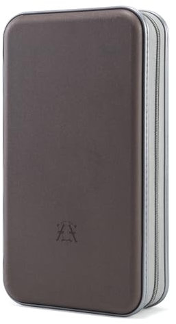 alavisxf xx CD Tasche, 96 CD/DVD Tasche Hartplastik CD Taschen Aufbewahrung Schutzhülle DVD Lagerung CD Tasche für Kinder Auto (Kaffee, 96 Kapazität)