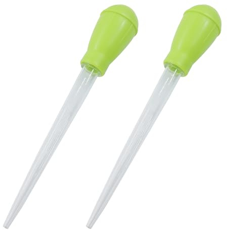 Murtenze 2 Pack Manual Fish Tank Water Changer Aquarium Dropper, Green Clean Pipette Dropper Waste Remover, Mini Gravel Cleaning Straw for Aquarium Cleaning/Aquarium Owners