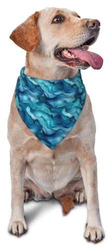 Hundehalstuch mit grüner Textur für kleine, mittelgroße und große Hunde, verstellbar, niedliches Katzentuch, Dreieck-Lätzchen, Schal, Taschentuch, Zubehör