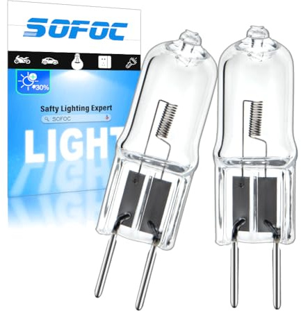 SOFOC G6.35 12V 100W Halogen Varmvit Oval Lampa Tradgard Hem 2St