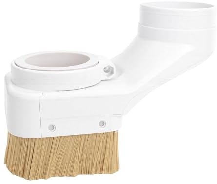 TIKATARER Spindle Dust Boot Shoe, 80mm CNC Spindle Motor Dust Cover, Double Door Brush Cleaner with Detachable Brushes, Ideal for Wood Chips & Removal in Engraving Milling Machine