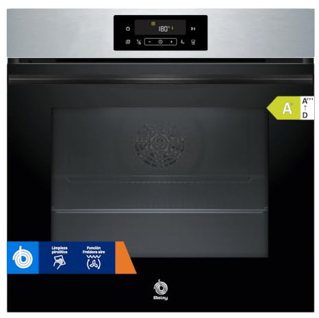 Balay - Horno con vapor pirolítico, 60 cm, Función freidora de aire, Acero inoxidable, 3HD4821X3