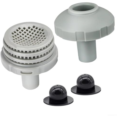Dolvitrny Kit de conector de chorro de piscina para piezas de piscina Intex sobre el suelo, adaptador de manguera de bomba de 1.25 pulgadas, accesorio de salida de entrada de piscina con filtro de
