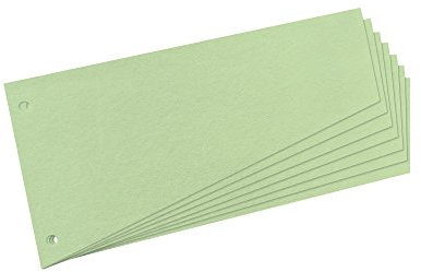 Herlitz Trennstreifen Trapez, Grün, 120 x 230 mm, 100 Stück