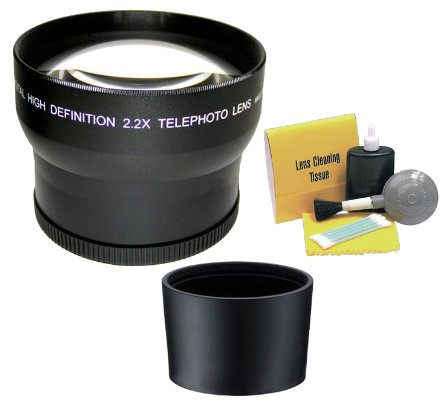 Nikon Coolpix P7700 2.195 X de alta definición Super teleobjetivo (incluye adaptador de lente necesario) + NWV Direct 5 piezas Kit de limpieza