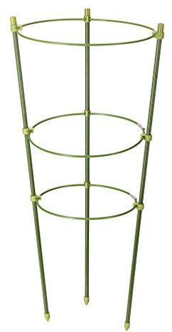 Silverline 240028 Plant Support 3 Ring, Green, 450 mm