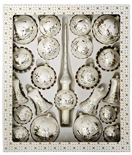 Jingle Bells Lauscha Christbaumkugel Sortiment 21teilig Weihnachten, Winterzauber