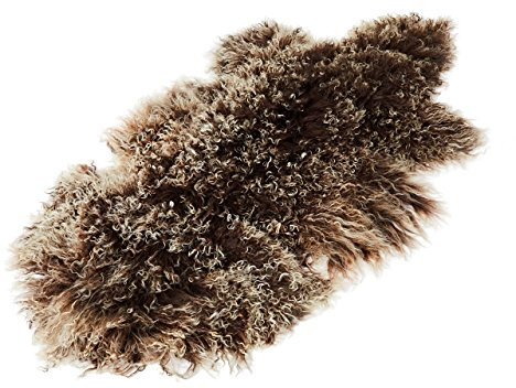 Reissner Lammfelle Naturform Tibetlammfell TP2 100x55cm Farbe braun (Tops) JAY106