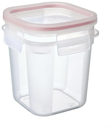 Tatay Tupper Hermético 10,8x10,8x12,2 cm Plástico Libre de BPA | Tupper Hermético | Capacidad 0,7 L | Lavavajillas, Microondas, Nevera y Congelador | Cierre Hermético | Tapa con Clip, Rojo