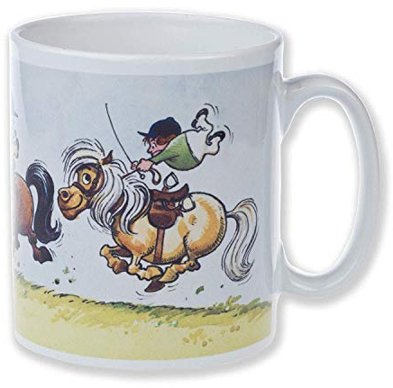 Thellwell Tasse robuste style Cambridge avec motif poney icône du grand Norman