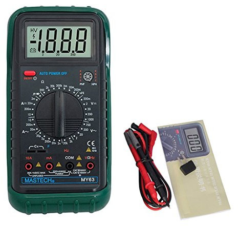 GOFORJUMP 2000 zählt Digital-Multimeter DMM w/Temperaturkapazität & hFE Tester Meter Ammeter Megohmmeter