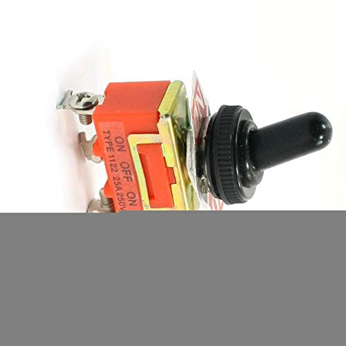 Aexit 250V 25Amp SPDT Conmutador basculante de 3 posiciones Interruptor de (model: P3010OIV-4473QU) palanca w Cubierta