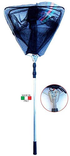 Zepre Guadino Completo con Rete Ø 6 Manico Allumino e Testata in Metallo (Mt.3x80)