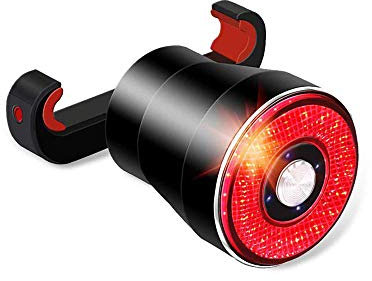 Intelligent Bike Taillights,Red LED Brake Taillight,USB-C Charging Smart Sensing Rear Light,Waterproof and Adjustable Brightness Tail Light