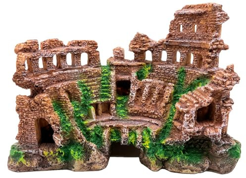M2cbridge Colonne Romaine Antique ruines château européen décorations pour Aquarium cachette Roches Romaines (ruines de Colonne Romaine)