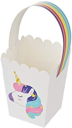 Mopec Papierkorb, Einhorn, 8 x 17,5 x 8 cm, 25 Stück, Weiß, Einheitsgröße