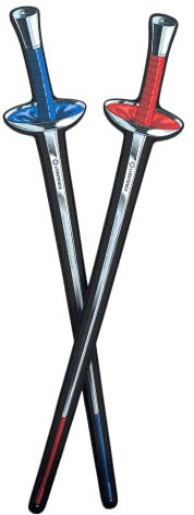 Liontouch - Fleurets d'Escrime Sportive, Rouge & Bleu | Ensemble de Jouets en Mousse pour Enfants au Design Réaliste | Arme d'Initiation Sûre et Ludique pour Jeunes Escrimeurs et Enfants